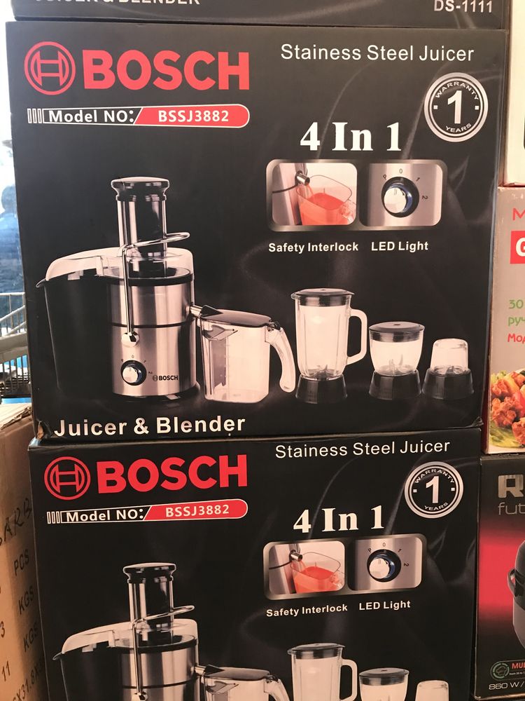 Скидка! 4в1 Bosch Соковыжималка sokovijimalka, blender choper Блендер