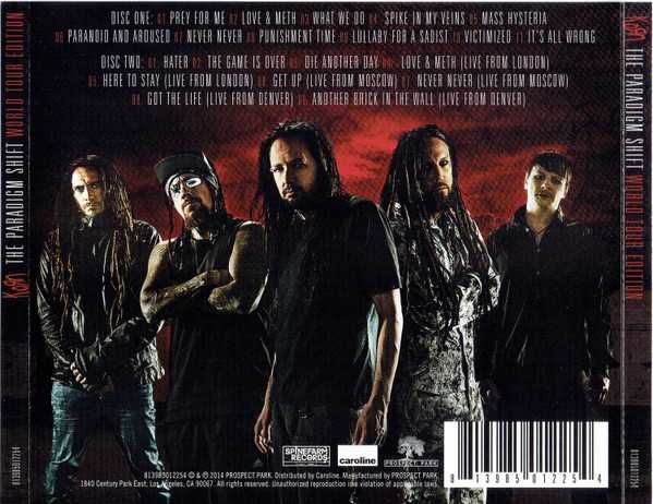 2xCD Korn - The Paradigm Shift - World Tour Edition 2014