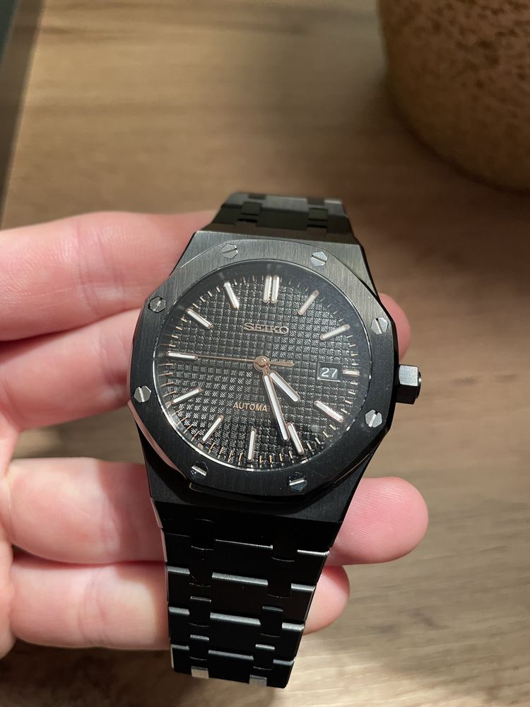 Ceas Seiko Royal Oak black ceramic