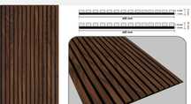 Гъвкав декоративен стенен панел - MDF с PVC покритие - 60 x 275 см