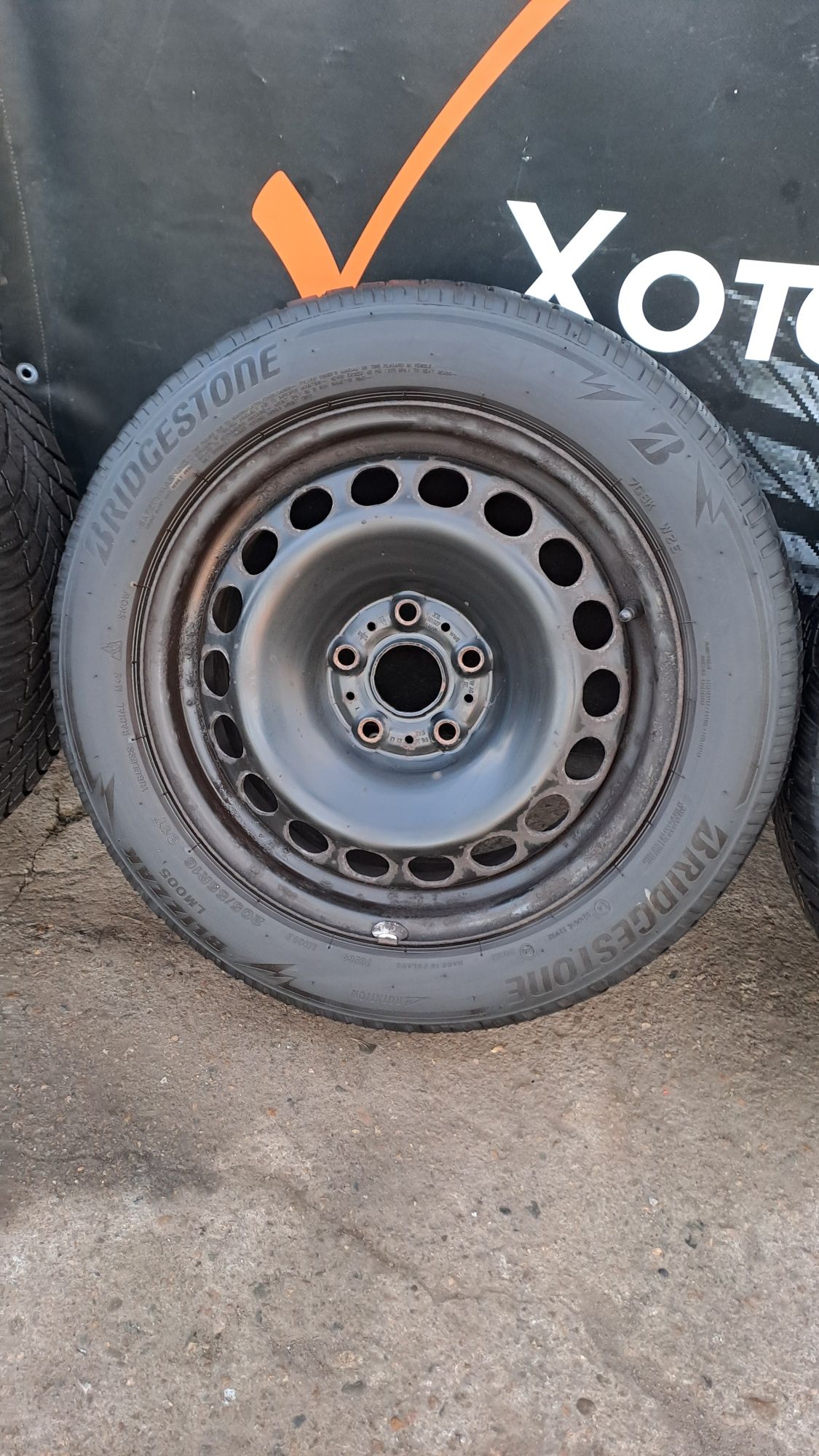 16" 5Х112мм VW, Audi Джанти със Зимни гуми 205/55/16 Bridgestone 5x112