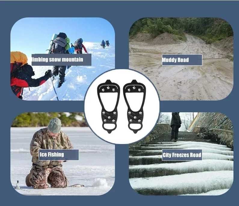 Котки с 8 зъба за лед и сняг I За града, преходи, пътеки