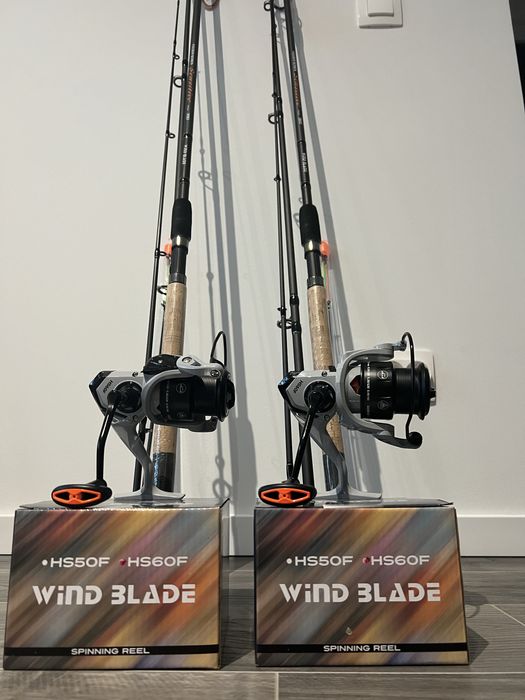 Set Feeder 2 lansete Wind TFD-08 3.6 m + 2 Mulinete WindBlade HS 60 F