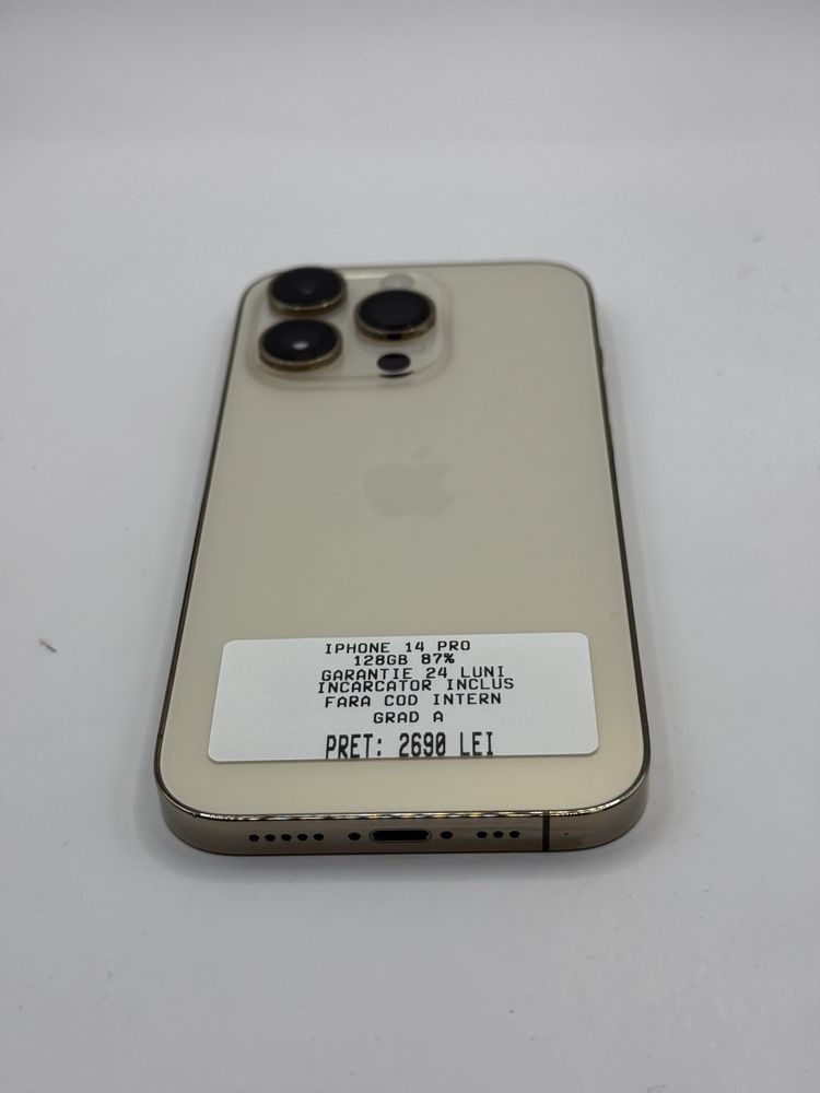 Iphone 14 Pro 128GB 87% Grad A Garantie 24 Luni - zonemag.ro