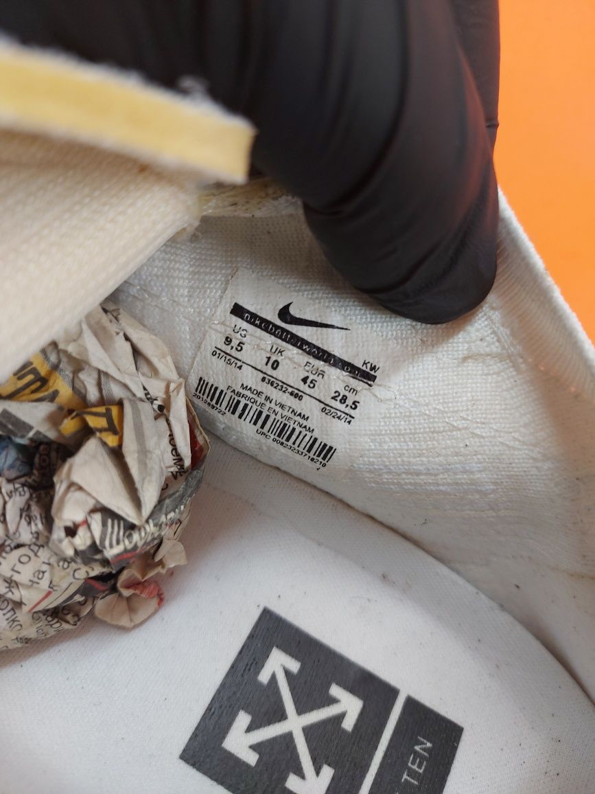 Nike Vapormax Off White номер 45 Мъжки маратонки