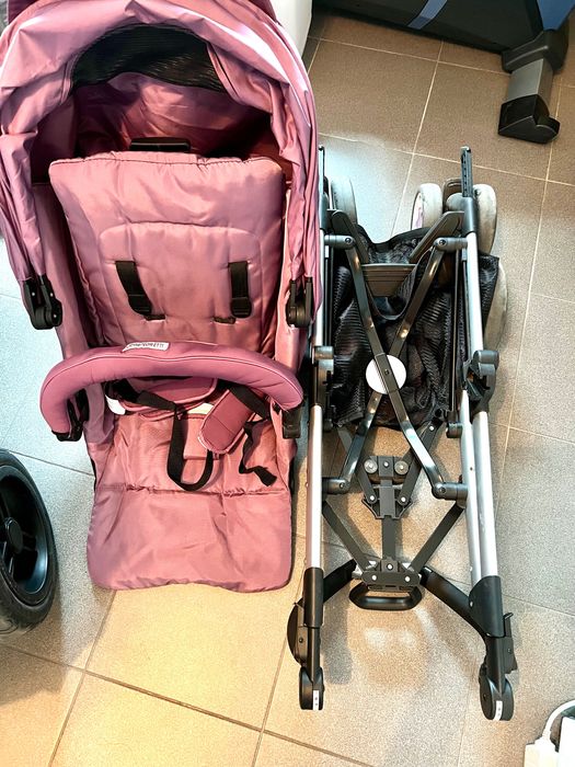 Бебешка количка Foppapedretti Tuo лилава с две приставки