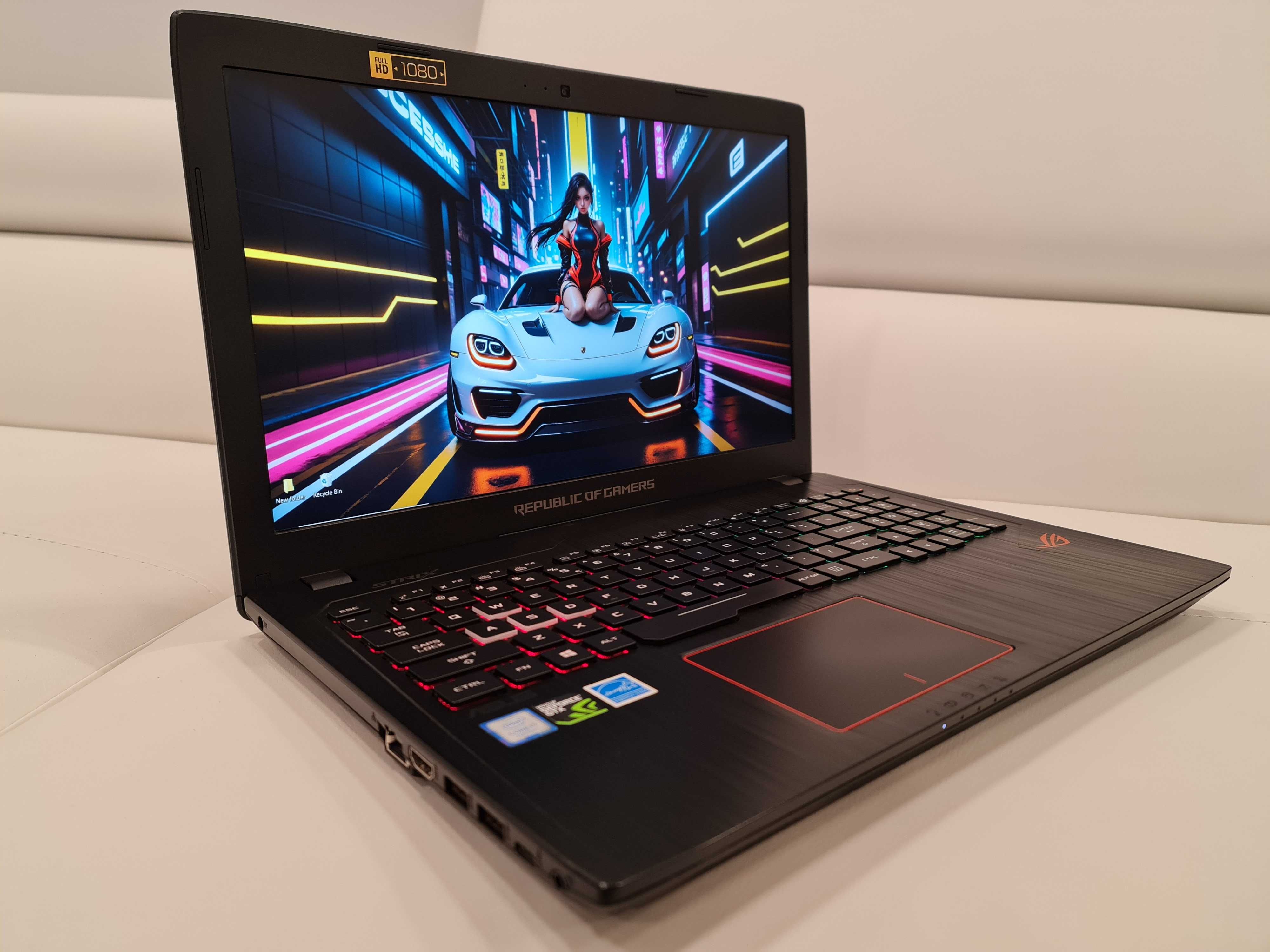 Laptop gaming Asus Rog Strix , intel core- i7-, video 4 gb nvidia