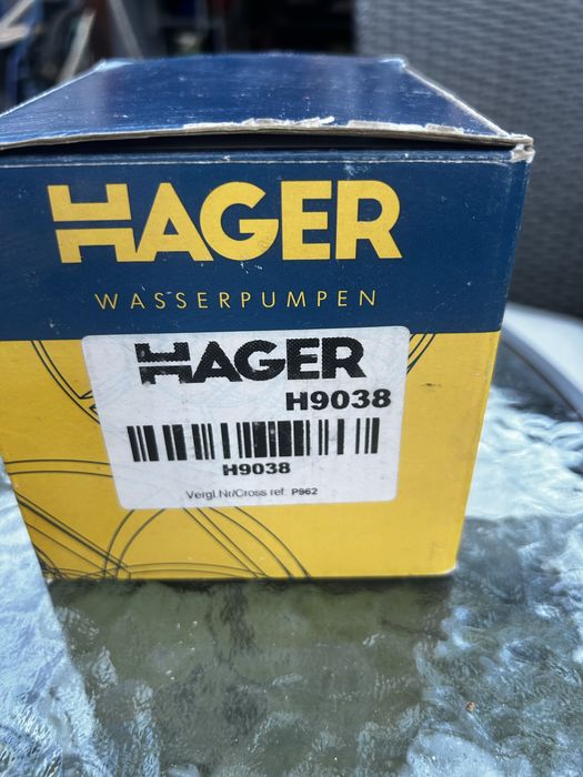 Pompă de apă auto Hager H9038 – Renault / Dacia Logan 1.5 dCi