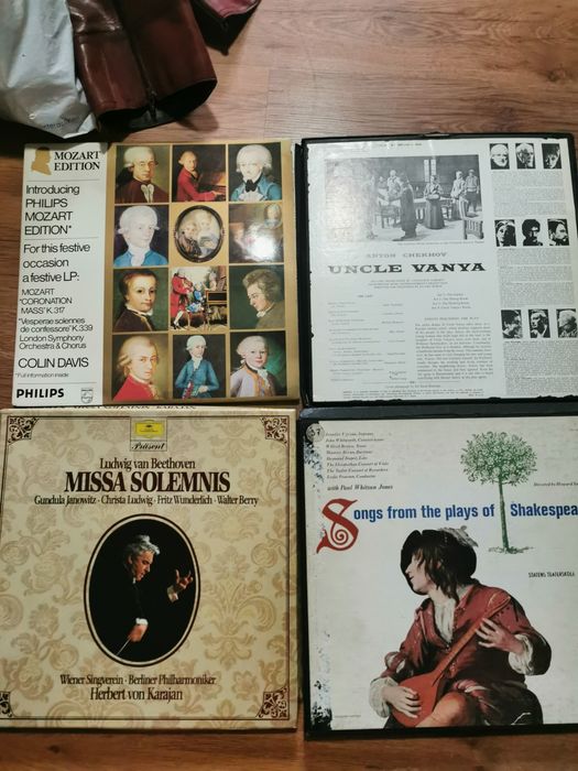 Discuri vinyl Ludwig van Beethoven, Mozart, Anton Chekhov, Shakespeare