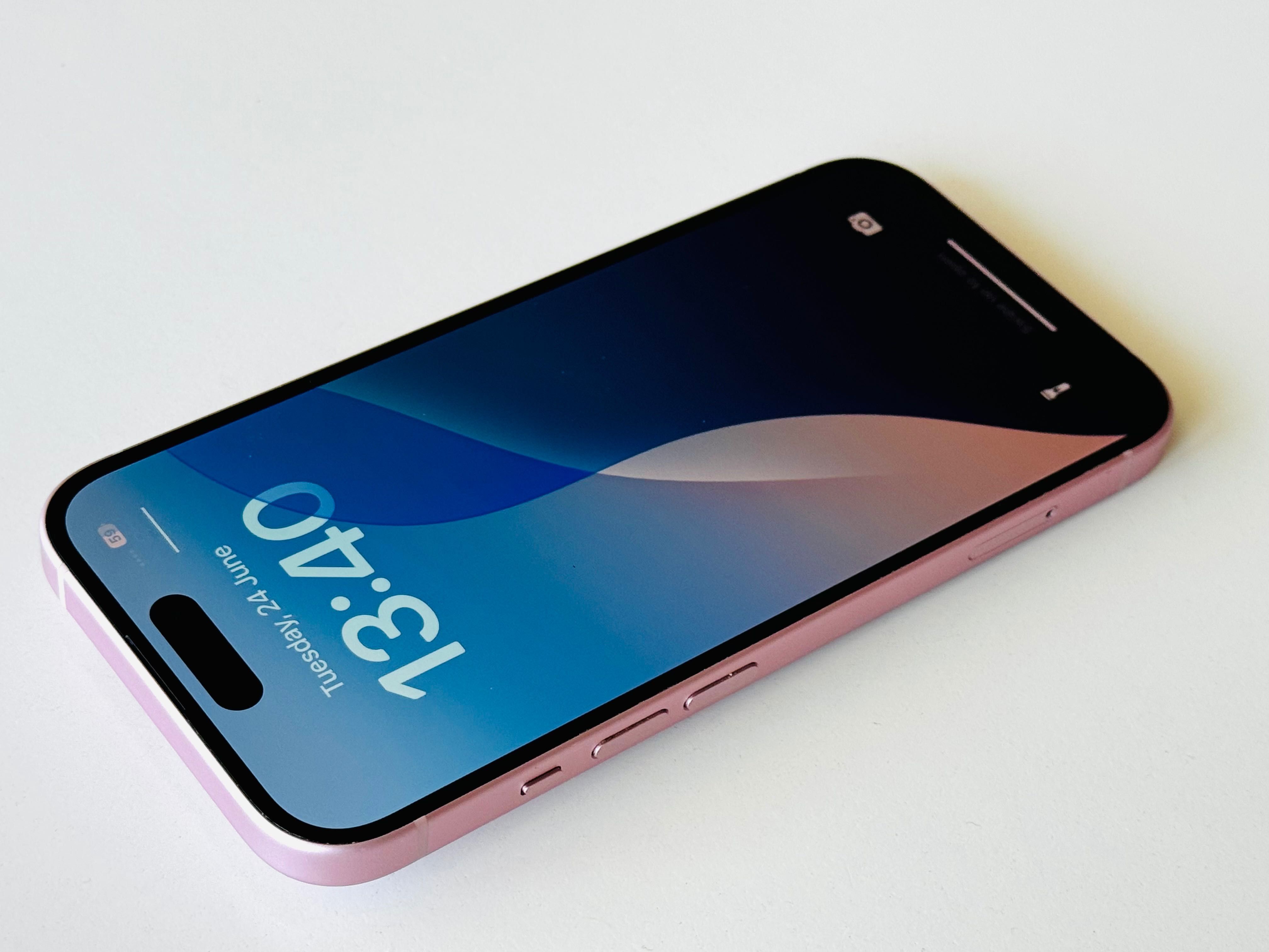 НОВ! Iphone 15 256GB Pink 100% Батерия! Гаранция 6 месеца