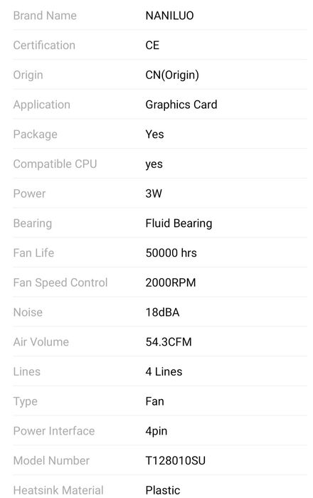Cooling Fan, Cooler, set ventilator 75mm, Gigabyte, PLD08010S12H 3pini