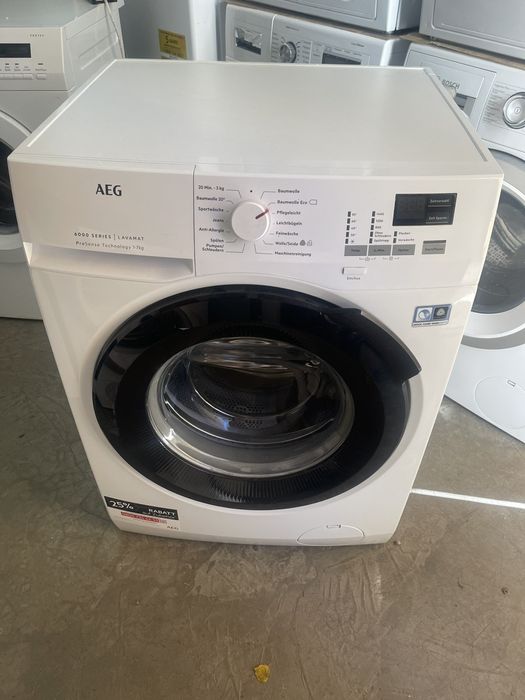 Пералня AEG 6000 series, 7 кг. Slim -55 см. Инверторен мотор!