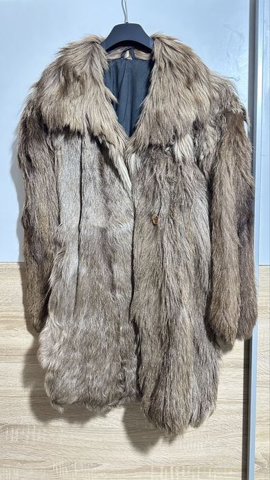 Дамско палто естествена кожа от коза