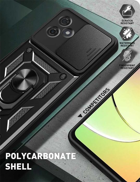 Motorola G34 G24 G14 G04 G54 G84 Удароустойчив Кейс Защитена Камера