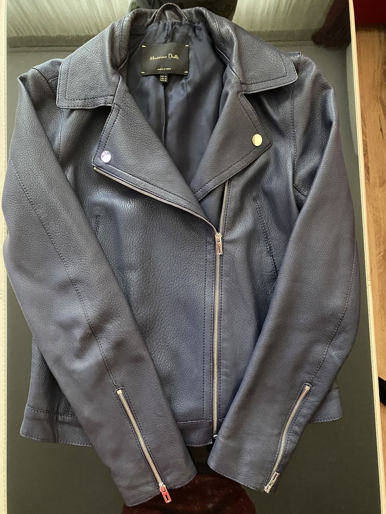 Geaca piele XS Massimo Dutti