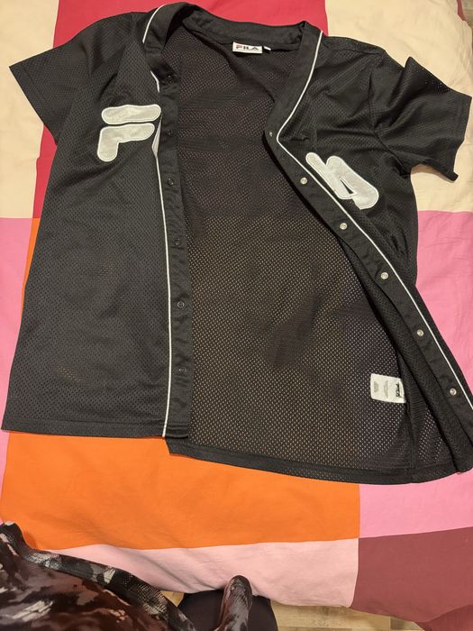 FILA tricou bsebll blk/wht