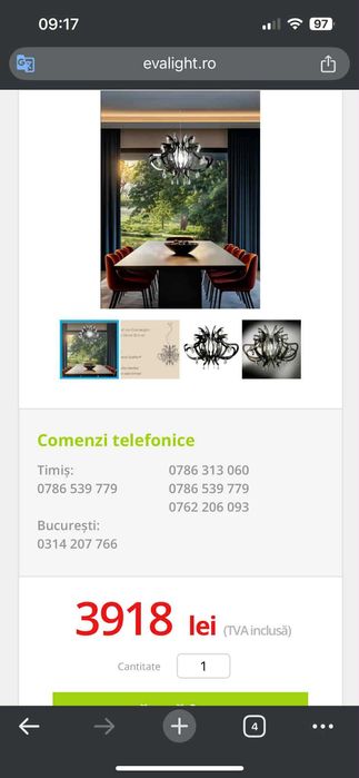 Lustra cu cristale Sholer desing unicat realizat manual Lillibet