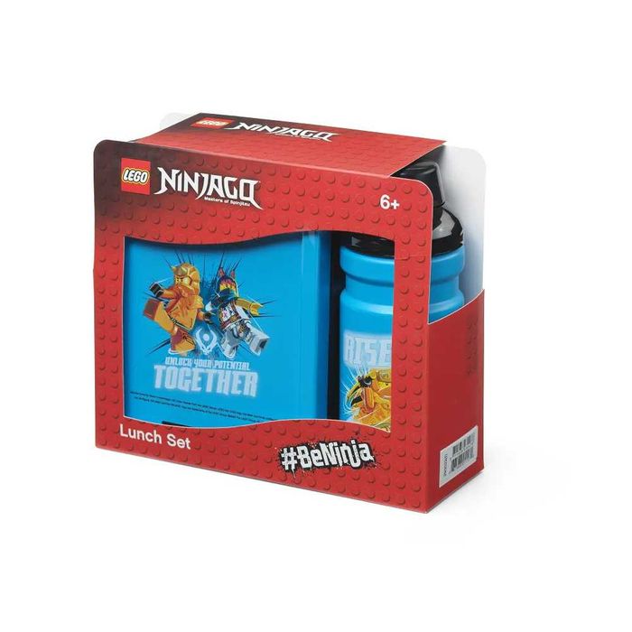 Кутия за храна бутилка за вода Комплект Lego Ninjago Лего Зелен Син