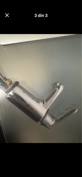 Baterie chiuveta bucatarie completa si cu colier prindere furtune dura