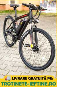 K3 e-Bike PRO, Bicicleta Electrica, 26", 250W, 21 Viteze, Aliaj Carbon
