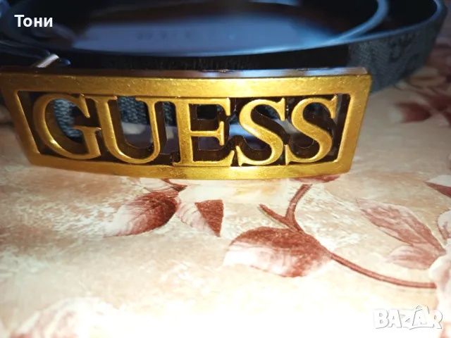 GUESS Оригинал Нови Дамски Колани от Естествена Кожа 105см.