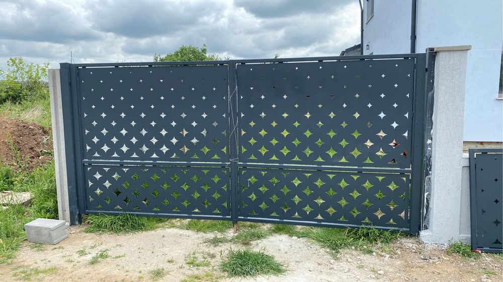 Porti Metalice Automate Fier Vopsire Electrostatică Gard Balustradă