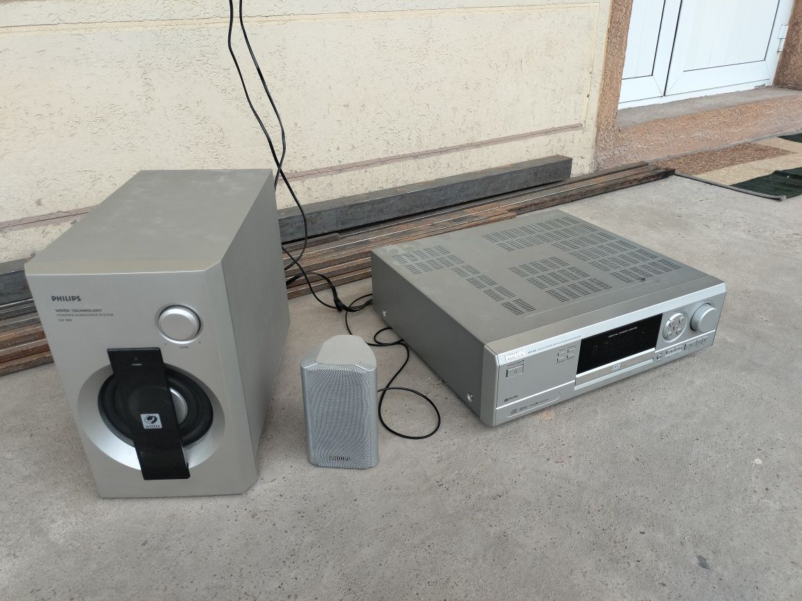 Домашний кинотеатр сотилади.Philips DFR1600 DVD/CD player