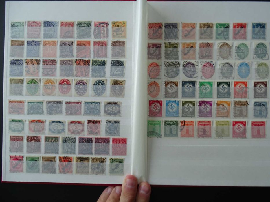 Clasor cu timbre vechi Germania Reich 1900-45, stamp/nestamp, (Lot 66)