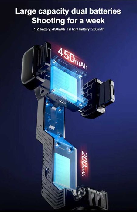 Стабилизатор-селфи палка Q31 с подсветкой и Bluetooth-пультом