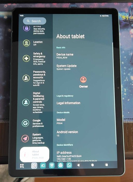 Tableta Teclast P50Ai,Display 11"90Hz,6GB+10 RAM,128GB,Baterie 7000mAh