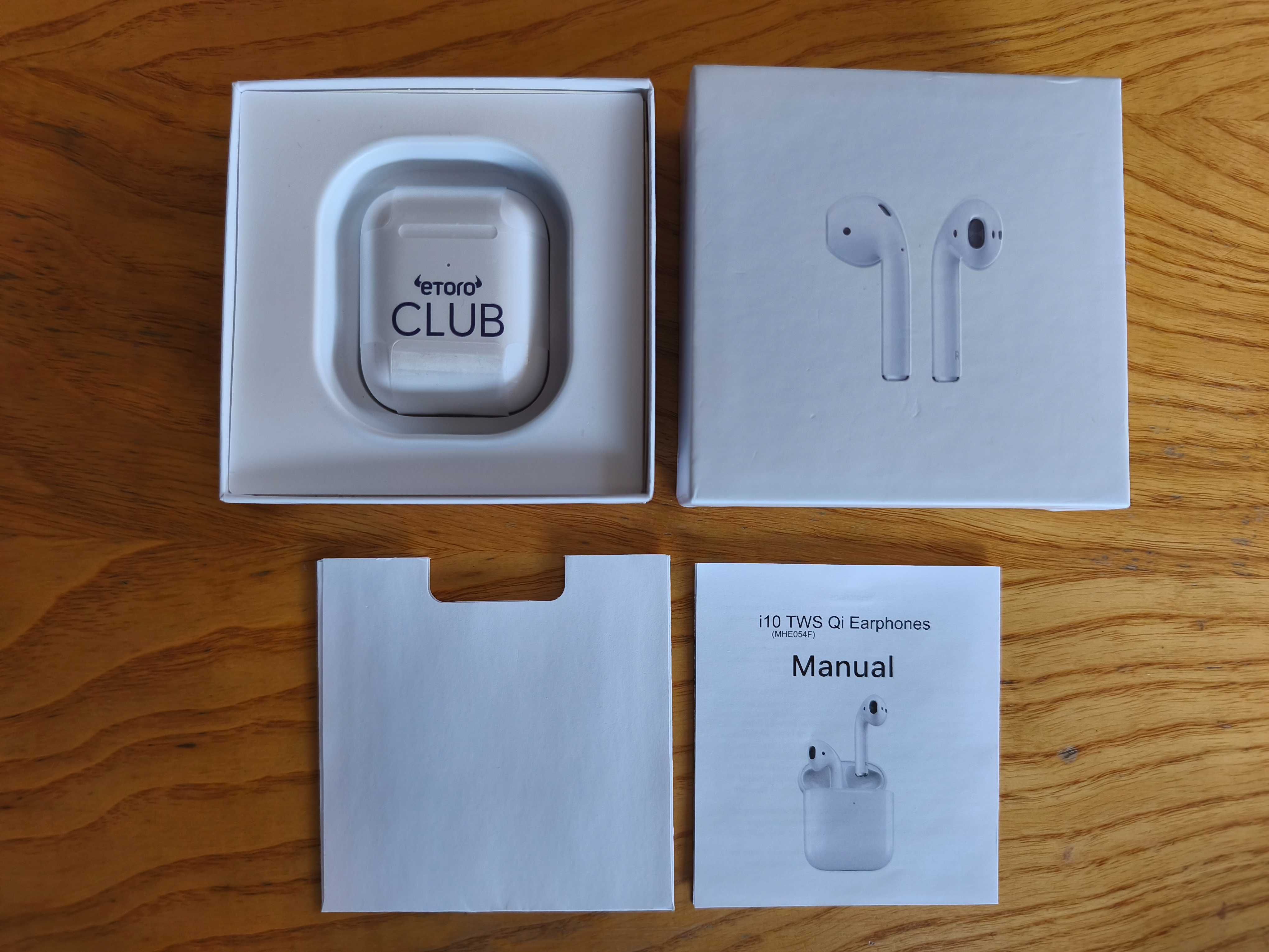 i10 TWS Qi Earphones (модел MHE054F)