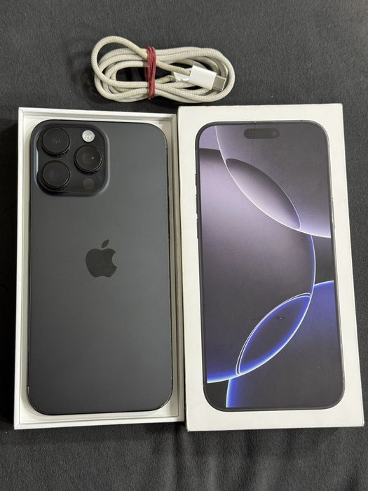 iPhone 16 Pro Max 256 GB 100% емкость Каробка