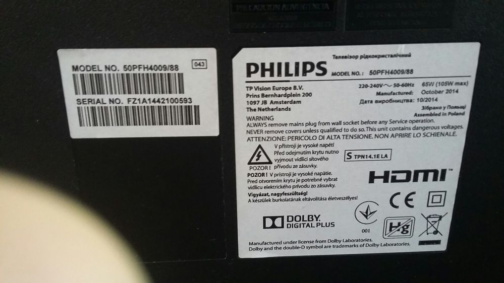 Televizor led tv Philips 50