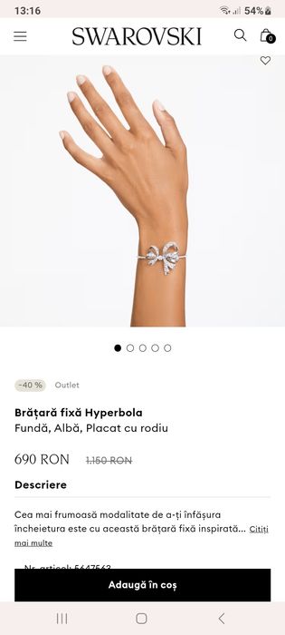 Bratara Swarovski noua