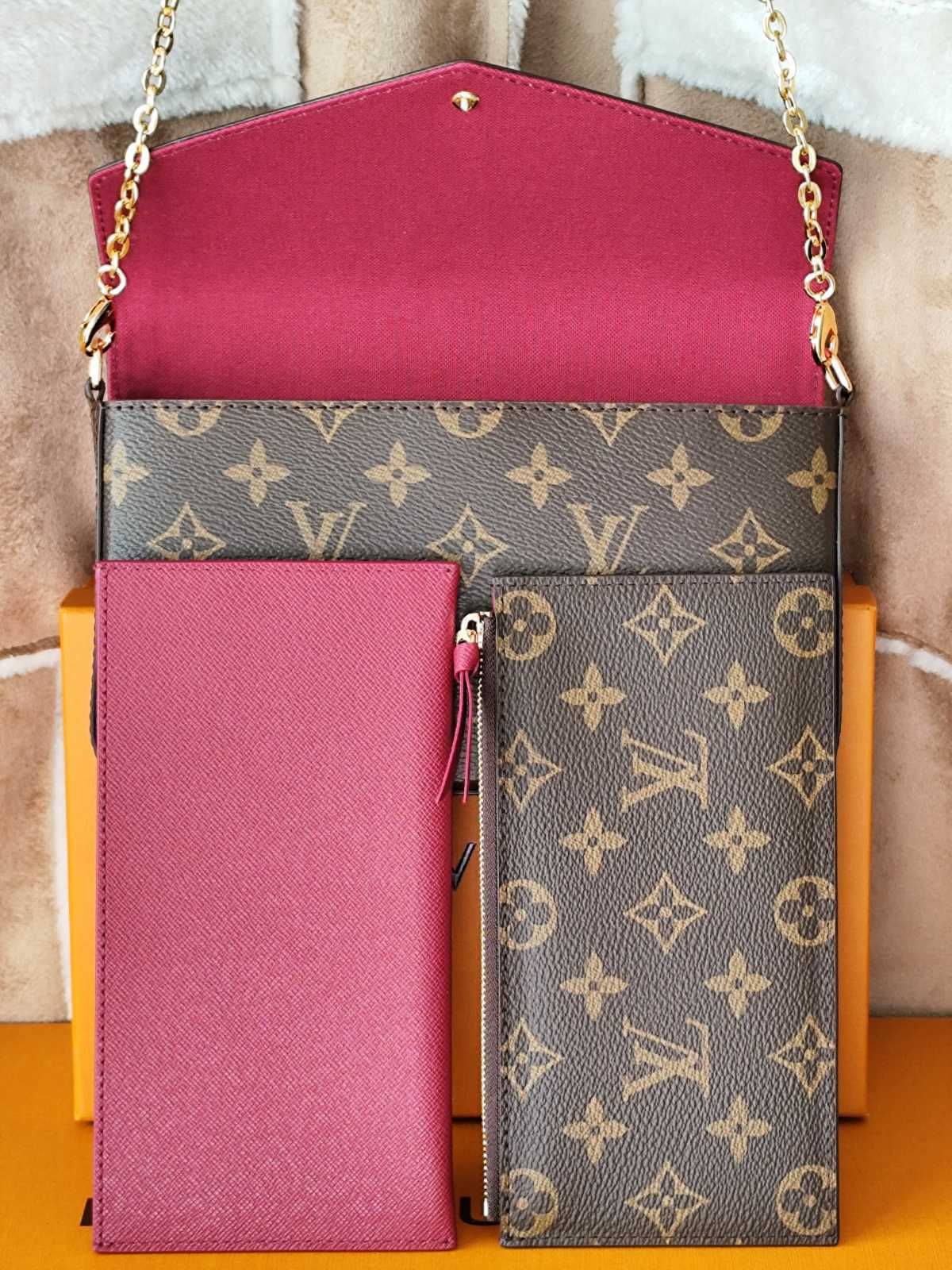 LOUIS VUITTON Дамска чанта Chain Pochette Félicie Monogram