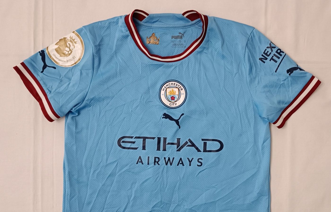 Puma Manchester City #9 Haaland Home Jersey тениска ръст 137-147см