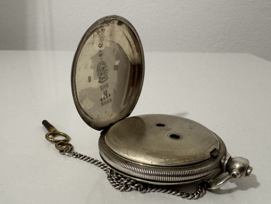 Rar! Ceas de buzunar Bilodes Serkisoff Constantinople, otoman. Argint