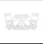 Set de Masă cu 2 Scaune IPAE Progarden Camping Set polipropilenă