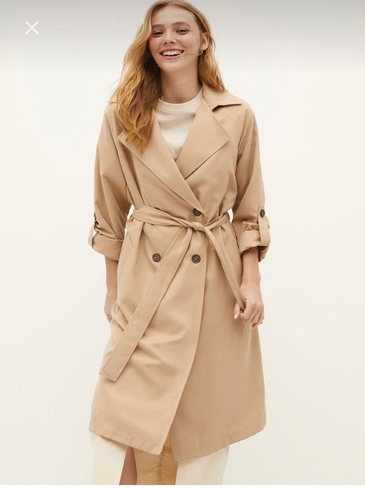 Длинный тренчкот свободного кроя от stradivarius