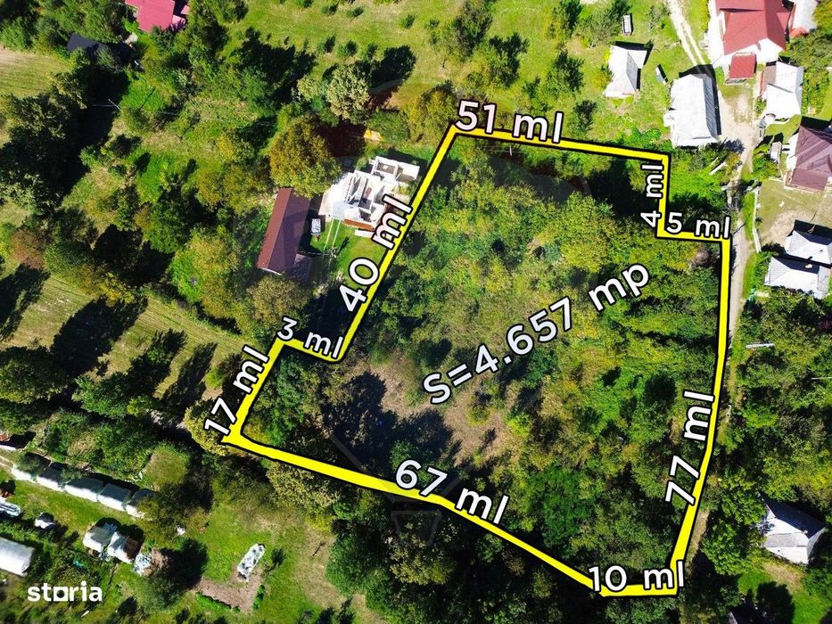 TEREN cu priveliste si liniste - Coruia