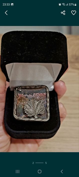 Inel argint lucrat manual