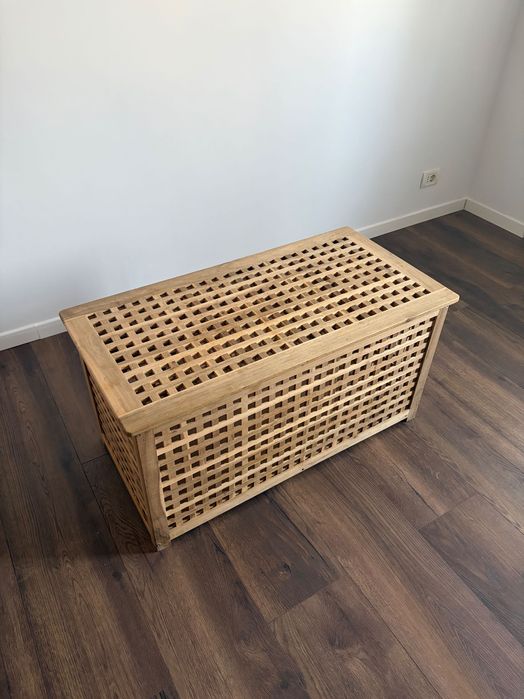 Masa cu spatiu depozitare, lemn masiv, Ikea