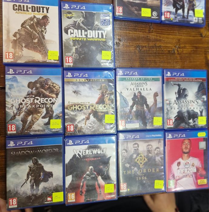 Продавам игри за PS4 и PS5.