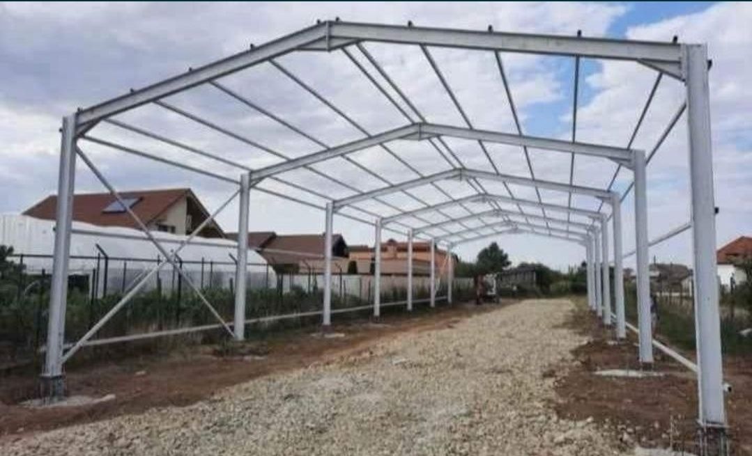 Vand și construiesc o gama larga de hale sau structuri metalice noi ne