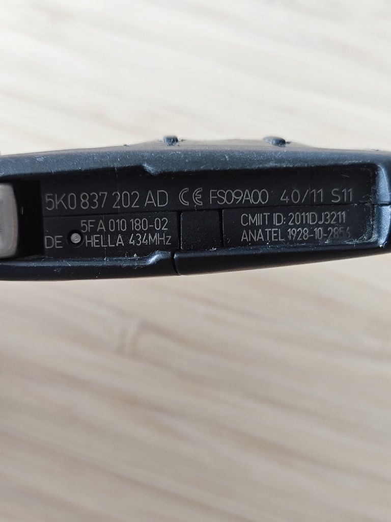 Ключ за VW Volkswagen 5K0 837 202 AD 434MHz / Фолксваген
