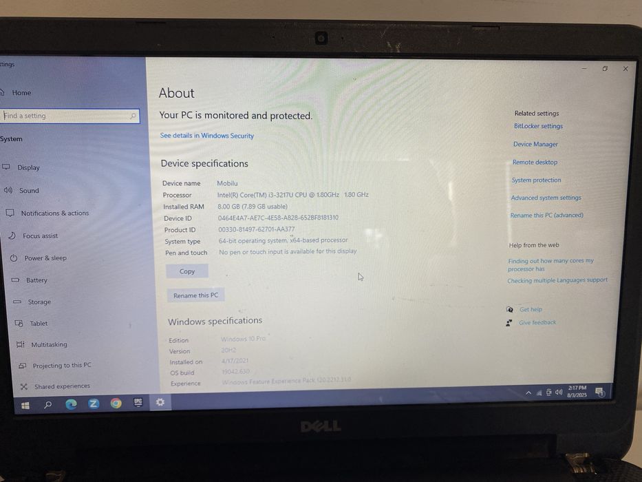 Laptop DELL Inspiron 3521