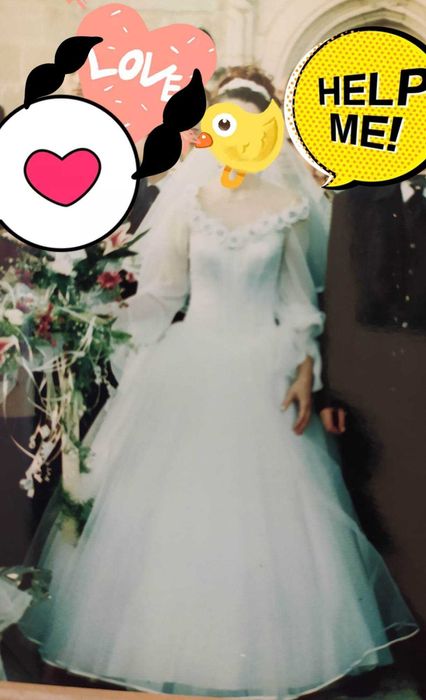 Rochie de mireasa flori fantezie