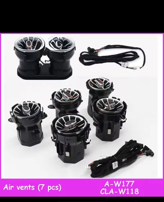 Въздуховоди светещи w177 A-класа /w118 Gla-калса 2014/2022 духалки 64