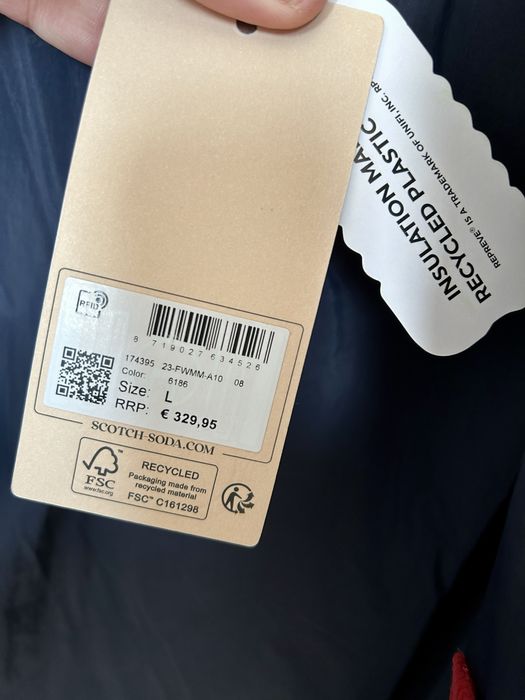 New! Scotch & Soda Мъжко зимно яке L