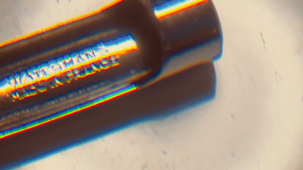 Stilou Waterman C/F peniță de aur 18K